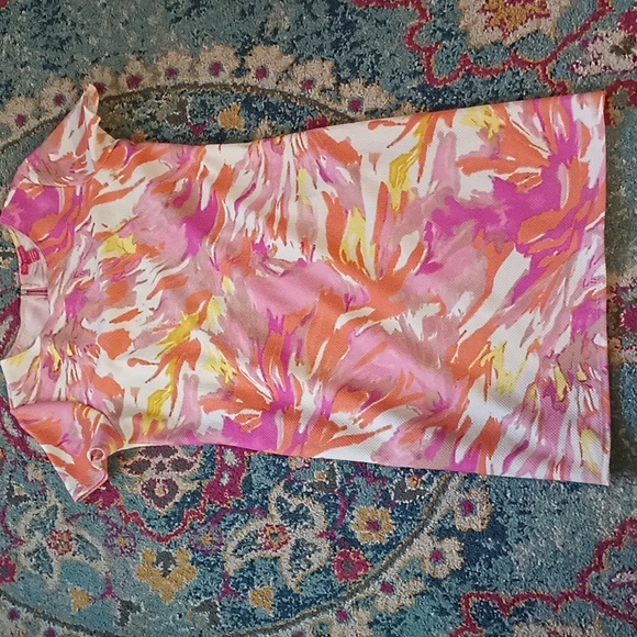 Sunny Leigh Dresses & Skirts - Sunny Leigh Pink Abstract Print Sheath Dress M